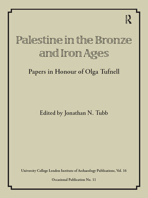 cover image of Palestine in the Bronze and Iron Ages